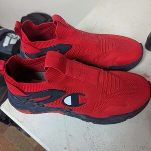 Champion Red Slip-On Sneakers